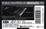 Compact Cassette: FUJI AXIA - AU-I 60