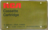 Compact Cassette:  RCA - Cassette Cartridge 30