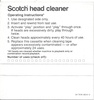 Compact Cassette Scotch Cleaning Cassette 1978 USA