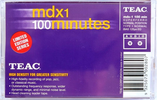 Compact Cassette:  Teac - MDX1 100