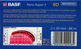 Compact Cassette BASF Ferro Super I 60 Type I Normal 1989 Europe