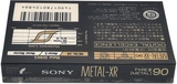 Compact Cassette Sony Metal-XR 90 "MTL-XR90" Type IV Metal 1989 Japan