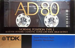 Compact Cassette: TDK  - AD 80