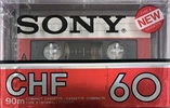 Compact Cassette Sony CHF 60 Type I Normal 1981 North America