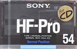 Compact Cassette: Sony  - HF-Pro 54