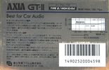 Compact Cassette: FUJI AXIA - GT-II 80