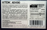 Compact Cassette: TDK  - AD-X 90