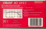 Compact Cassette: BASF  - LH Extra I 60