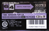 Compact Cassette: Sony  - CDix IV 64