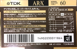 Compact Cassette: TDK  - AR-X 60