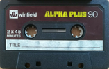 Compact Cassette: Unknown Winfield - Alpha Plus 90