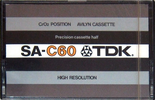 Compact Cassette: TDK  - SA 60