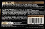 Compact Cassette: TDK  - SA-X 60