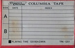 Compact Cassette Columbia 120 "TRK-1201" Type I Normal 1972 Japan