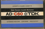 Compact Cassette: TDK  - AD 60