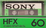 Compact Cassette Sony HFX 60 Type I Normal 1978 North America