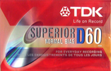 Compact Cassette: TDK  - Superior D 60