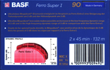 Compact Cassette: BASF  - Ferro Super I 90