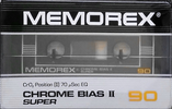 Compact Cassette: Memorex  - Chrome Bias II Super 90