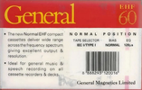 Compact Cassette General Magnetics EHF 60 Type I Normal 2005 Singapore