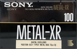 Compact Cassette: Sony  - Metal-XR 100