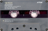 Compact Cassette: TDK  - SR-X 64