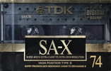 Compact Cassette: TDK  - SA-X 74