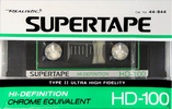 Compact Cassette: Unknown SUPERTAPE - HD 100