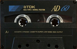 Compact Cassette: TDK  - AD 60