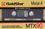 Compact Cassette Goldstar MTX 90 Type IV Metal 1986 North America