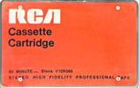 Compact Cassette:  RCA - Cassette Cartridge 90