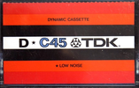 Compact Cassette: TDK  - D 45