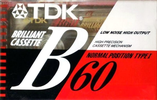 Compact Cassette: TDK  - B 60