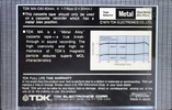 Compact Cassette: TDK  - MA 60