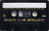 Compact Cassette: Sony  - Metallic 90