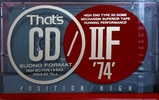 Compact Cassette Thats CD-IIF 74 Type II Chrome 1990 Japan