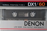 Compact Cassette Denon DX1 60 Type I Normal 1983 Japan