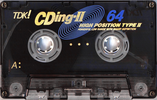 Compact Cassette: TDK  - CDing-II 64