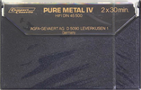 Compact Cassette: AGFA  - Pure Metal IV 60