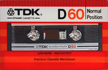 Compact Cassette: TDK  - D 60