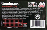 Compact Cassette:  Goodmans - SFEI 90