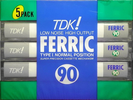 5 pack: TDK  - Ferric 90