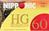 Compact Cassette Nipponic HG 60 Type II Chrome Brazil