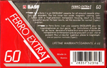 Compact Cassette: BASF  - Ferro Extra I 60