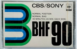 Compact Cassette: Sony CBS / Sony - BHF 90