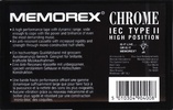 Compact Cassette: Unknown Memorex - CRS+ 100