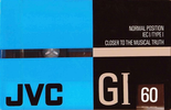 Compact Cassette:  JVC - GI 60