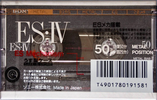 Compact Cassette: Sony  - Metal ES-IV 50