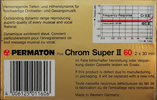 Compact Cassette:  Permaton - Chrom Super II 60