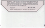 Compact Cassette:  Audio Magnetics - Standard 120